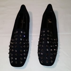 Women black moccasins